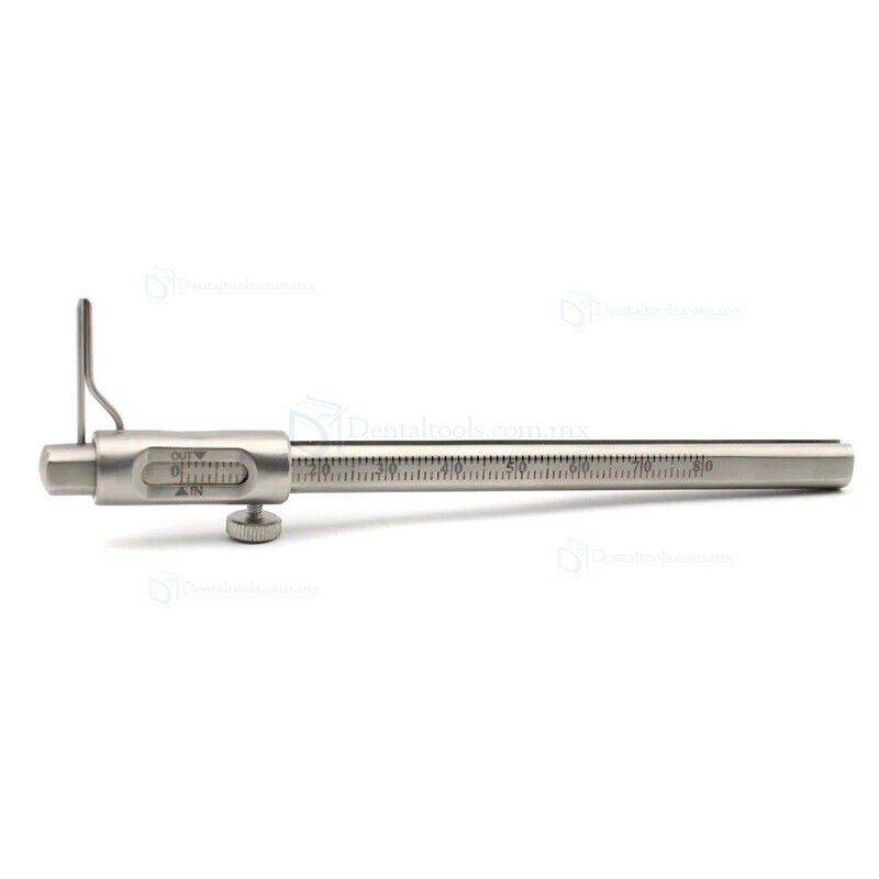Dental Orthodontic Sliding Caliper 0-80mm Implant Measuring Gauge Scale